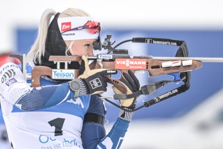 Mari Eder (FIN) - IBU World Championships Biathlon, sprint women, Oberhof (GER).